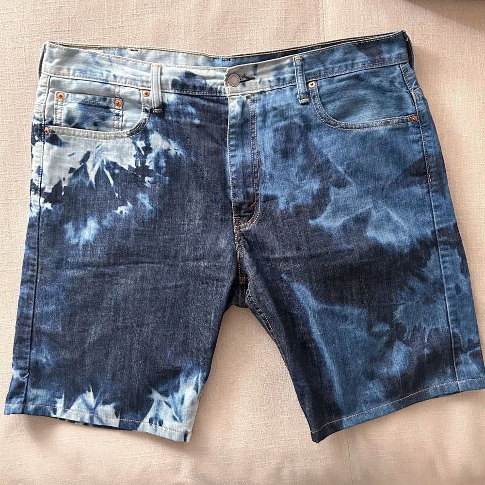 Levi Strauss 569 Acid Wash Denim Shorts Men’s 38W